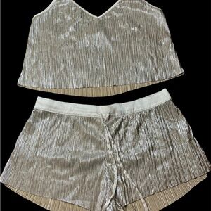 Victoria's Secret Gold Pajama Set